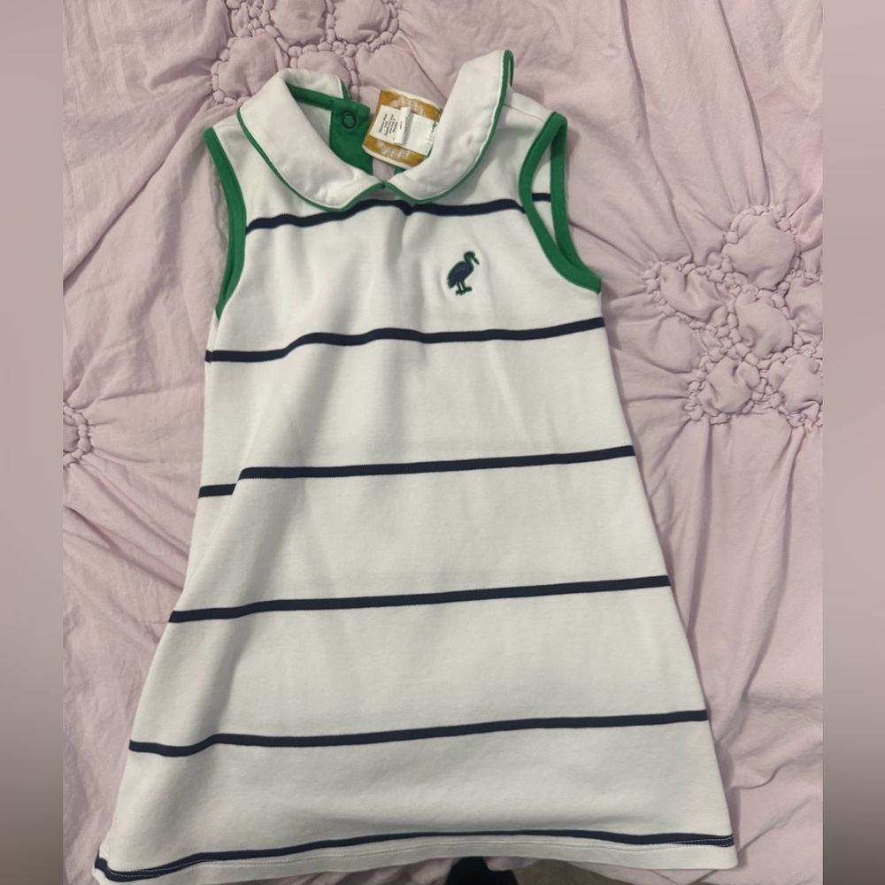 The Beaufort Bonnet Company Green and White Dress